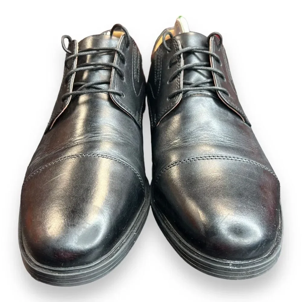 Clarks Men's‎ 9.5 W Whiddon Cap Black Leather 26152912